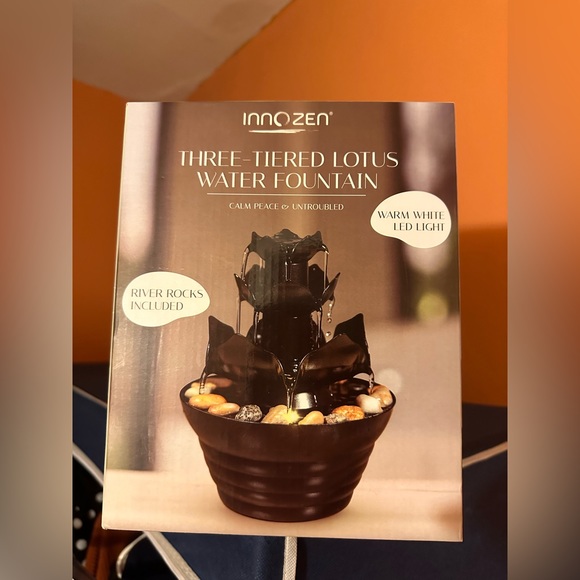 3-Tiered Lotus Water Fountain🧡 - Picture 1 of 5